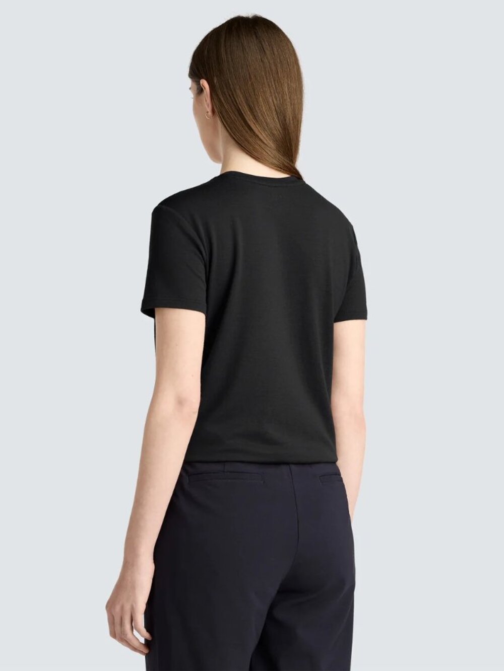 Unbound Merino Women’s 100% Merino Wool Black Crewneck T-Shirt Size M - Picture 11 of 11